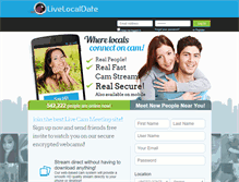 Tablet Screenshot of livelocaldate.com